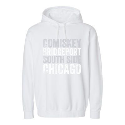 Classic Chicago Illinois Baseball Fan Comiskey Retro Vintage Funny Gift Garment-Dyed Fleece Hoodie