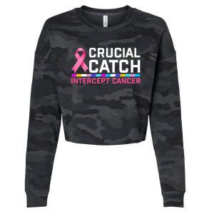 Crucial Catch Intercept Cancer Pullover Cropped Pullover Crew