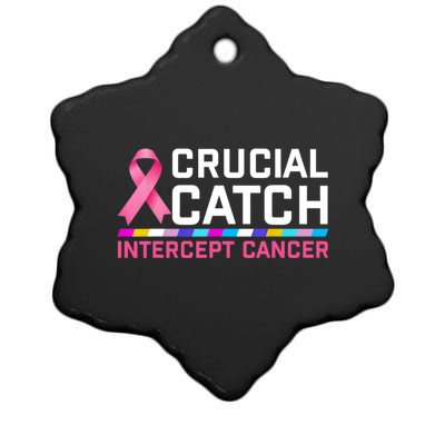 Crucial Catch Intercept Cancer Pullover Ceramic Star Ornament