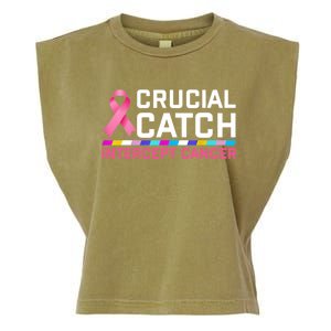 Crucial Catch Intercept Cancer Pullover Garment-Dyed Women's Muscle Tee