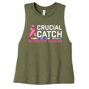 Crucial Catch Intercept Cancer Pullover Women's Racerback Cropped Tank