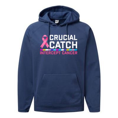 Crucial Catch Intercept Cancer Pullover Performance Fleece Hoodie