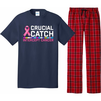 Crucial Catch Intercept Cancer Pullover Pajama Set