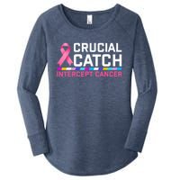 Crucial Catch Intercept Cancer Pullover Women's Perfect Tri Tunic Long Sleeve Shirt