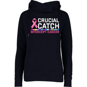 Crucial Catch Intercept Cancer Pullover Womens Funnel Neck Pullover Hood