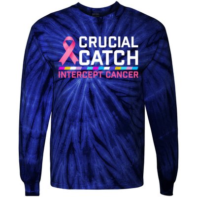 Crucial Catch Intercept Cancer Pullover Tie-Dye Long Sleeve Shirt