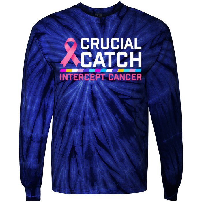 Crucial Catch Intercept Cancer Pullover Tie-Dye Long Sleeve Shirt