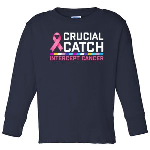 Crucial Catch Intercept Cancer Pullover Toddler Long Sleeve Shirt