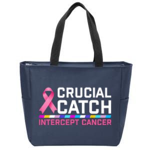 Crucial Catch Intercept Cancer Pullover Zip Tote Bag