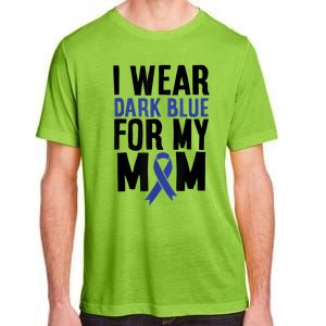 Colon Cancer I Wear For Mom Colon Cancer Support Adult ChromaSoft Performance T-Shirt