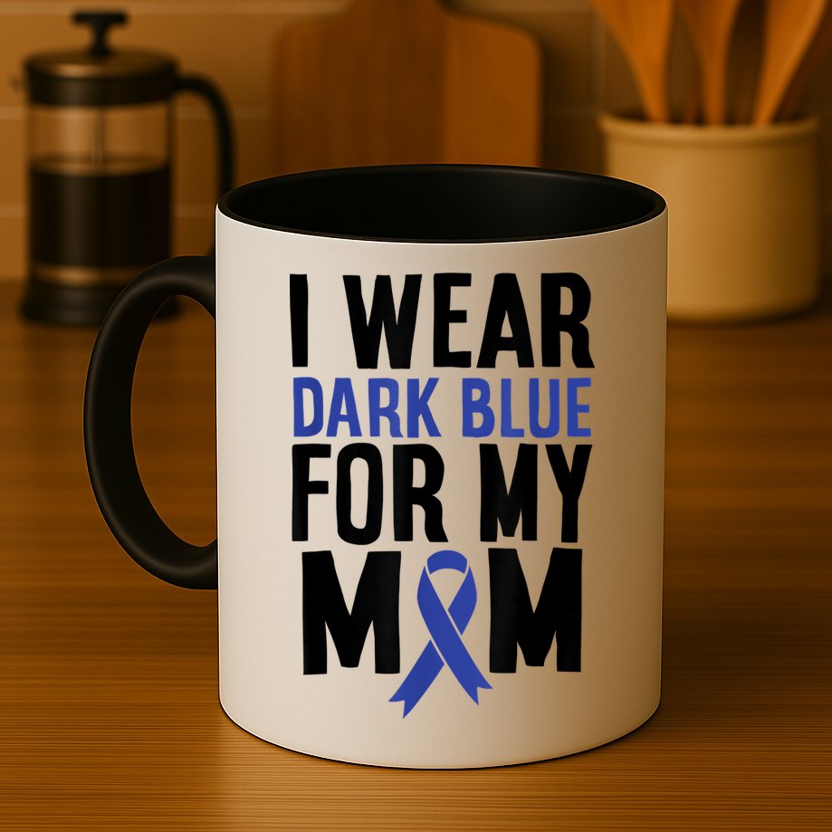 Colon Cancer I Wear For Mom Colon Cancer Support Mug