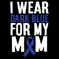 Colon Cancer I Wear For Mom Colon Cancer Support Poster