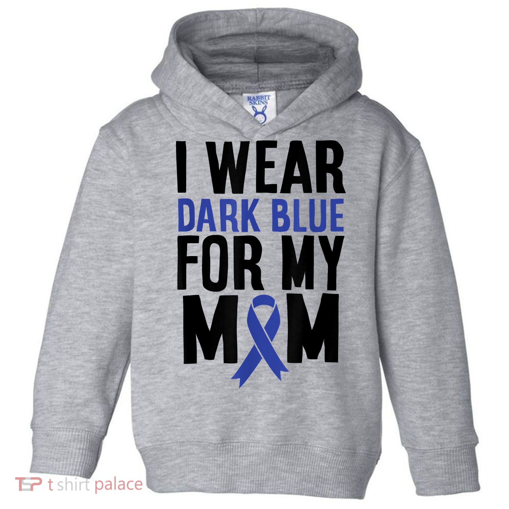 Colon Cancer I Wear For Mom Colon Cancer Support Toddler Hoodie
