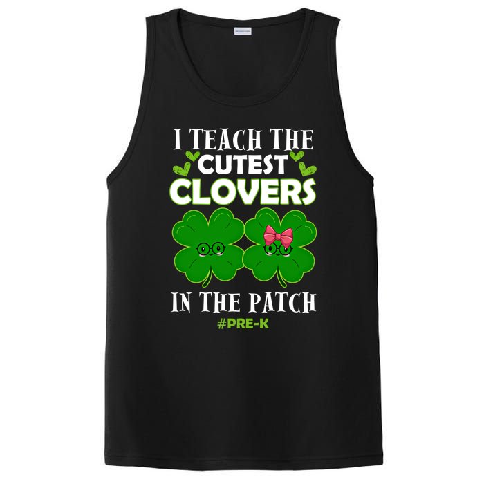 Cutest Clovers In Patch St PatrickS Day Prek Teacher Funny Gift PosiCharge Competitor Tank