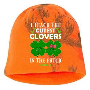 Cutest Clovers In Patch St PatrickS Day Prek Teacher Funny Gift Kati - Camo Knit Beanie