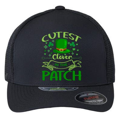 Cutest Clover In The Patch Funny St Patricks Day Gift Flexfit Unipanel Trucker Cap