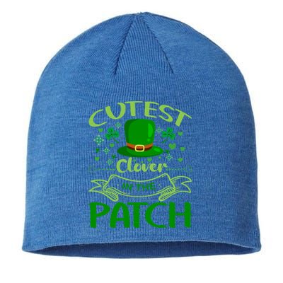 Cutest Clover In The Patch Funny St Patricks Day Gift Sustainable Beanie