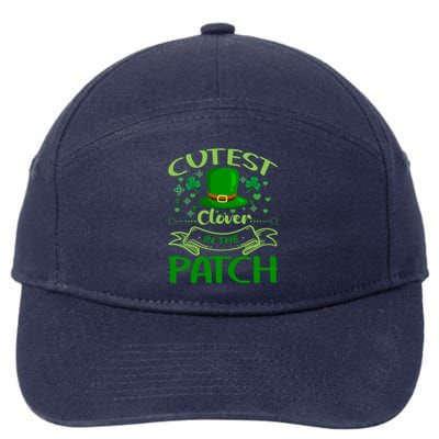 Cutest Clover In The Patch Funny St Patricks Day Gift 7-Panel Snapback Hat