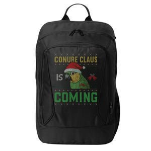 Conure Claus is Coming Ugly Sweater Xmas Ugly  City Backpack