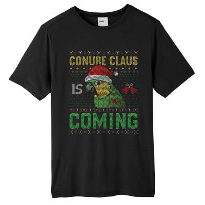 Conure Claus is Coming Ugly Sweater Xmas Ugly  Tall Fusion ChromaSoft Performance T-Shirt