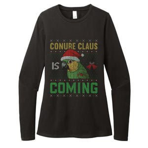 Conure Claus is Coming Ugly Sweater Xmas Ugly  Womens CVC Long Sleeve Shirt