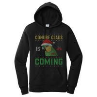 Conure Claus is Coming Ugly Sweater Xmas Ugly  Women's Pullover Hoodie