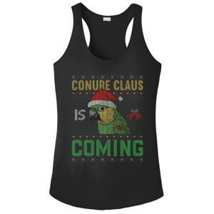 Conure Claus is Coming Ugly Sweater Xmas Ugly  Ladies PosiCharge Competitor Racerback Tank