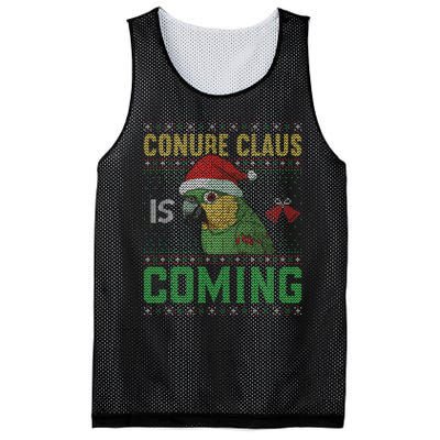 Conure Claus is Coming Ugly Sweater Xmas Ugly  Mesh Reversible Basketball Jersey Tank