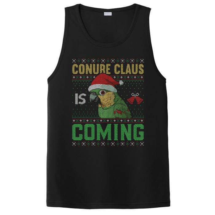 Conure Claus is Coming Ugly Sweater Xmas Ugly  PosiCharge Competitor Tank