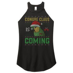 Conure Claus is Coming Ugly Sweater Xmas Ugly  Women's Perfect Tri Rocker Tank