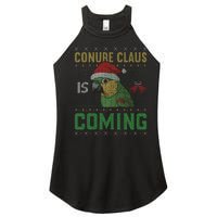 Conure Claus is Coming Ugly Sweater Xmas Ugly  Women's Perfect Tri Rocker Tank