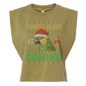 Conure Claus is Coming Ugly Sweater Xmas Ugly  Garment-Dyed Women's Muscle Tee