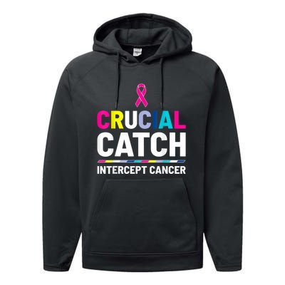 Crucial Catch Intercept Cancer Breast Cancer Awareness Performance Fleece Hoodie