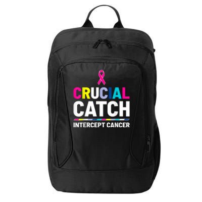 Crucial Catch Intercept Cancer Breast Cancer Awareness City Backpack