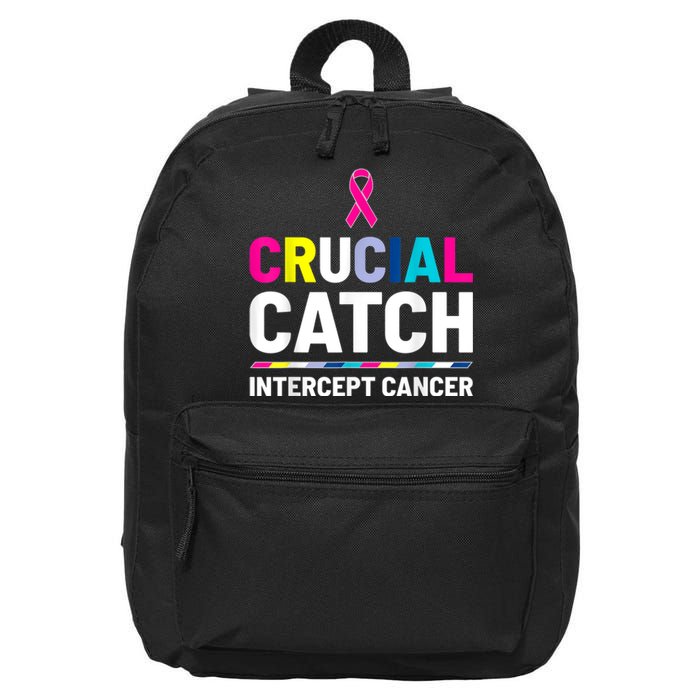 Crucial Catch Intercept Cancer Breast Cancer Awareness 16 in Basic Backpack