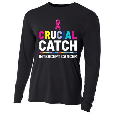 Crucial Catch Intercept Cancer Breast Cancer Awareness Cooling Performance Long Sleeve Crew