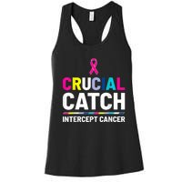 Crucial Catch Intercept Cancer Breast Cancer Awareness Women's Racerback Tank