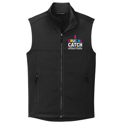 Crucial Catch Intercept Cancer Breast Cancer Awareness Collective Smooth Fleece Vest