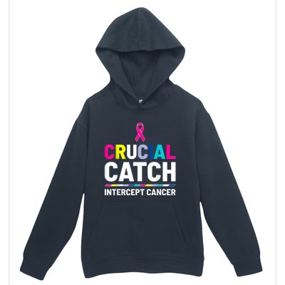 Crucial Catch Intercept Cancer Breast Cancer Awareness Urban Pullover Hoodie