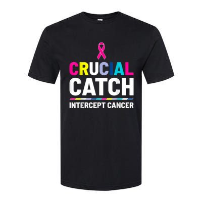 Crucial Catch Intercept Cancer Breast Cancer Awareness Softstyle CVC T-Shirt