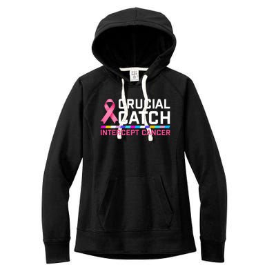 Crucial Catch Intercept Cancer Women's Fleece Hoodie