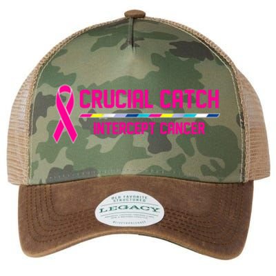 Crucial Catch Intercept Cancer Breast Breast Cancer Awareness Legacy Tie Dye Trucker Hat