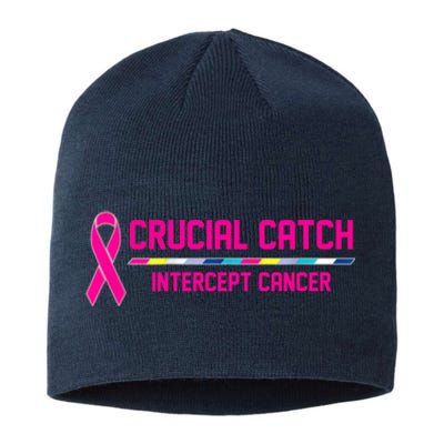 Crucial Catch Intercept Cancer Breast Breast Cancer Awareness Sustainable Beanie