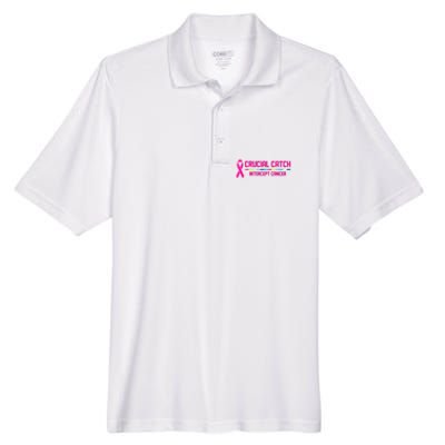 Crucial Catch Intercept Cancer Breast Breast Cancer Awareness Men's Origin Performance Pique Polo