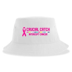 Crucial Catch Intercept Cancer Breast Breast Cancer Awareness Sustainable Bucket Hat