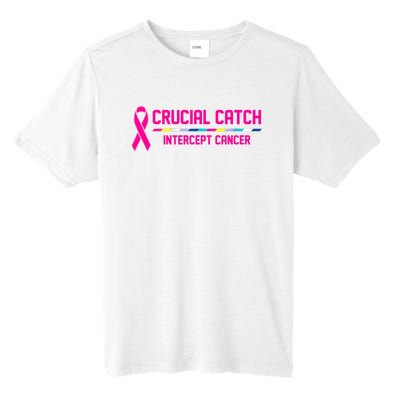 Crucial Catch Intercept Cancer Breast Breast Cancer Awareness Tall Fusion ChromaSoft Performance T-Shirt