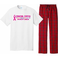 Crucial Catch Intercept Cancer Breast Breast Cancer Awareness Pajama Set