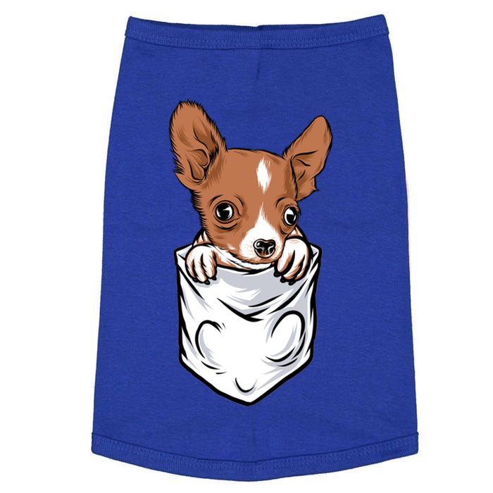 Cute Chihuahua In Your Pocket Christmas Gift Doggie Tank