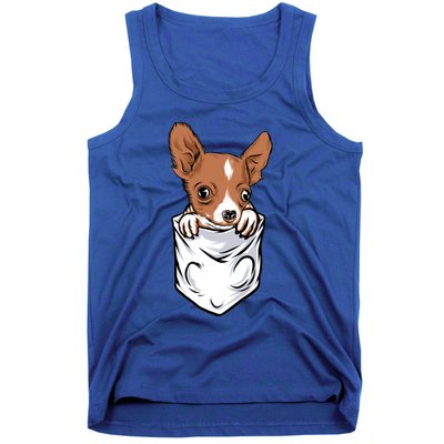 Cute Chihuahua In Your Pocket Christmas Gift Tank Top