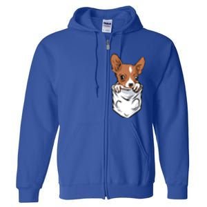 Cute Chihuahua In Your Pocket Christmas Gift Full Zip Hoodie